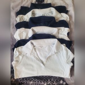 6 Childrens Place Uniform Tops Size 7/8